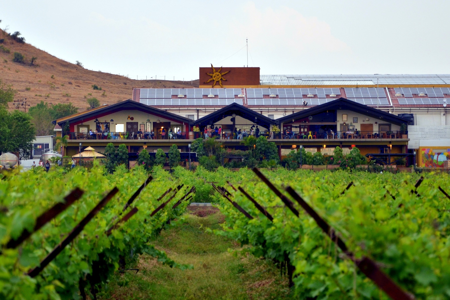 The main building at Sula Vineyards