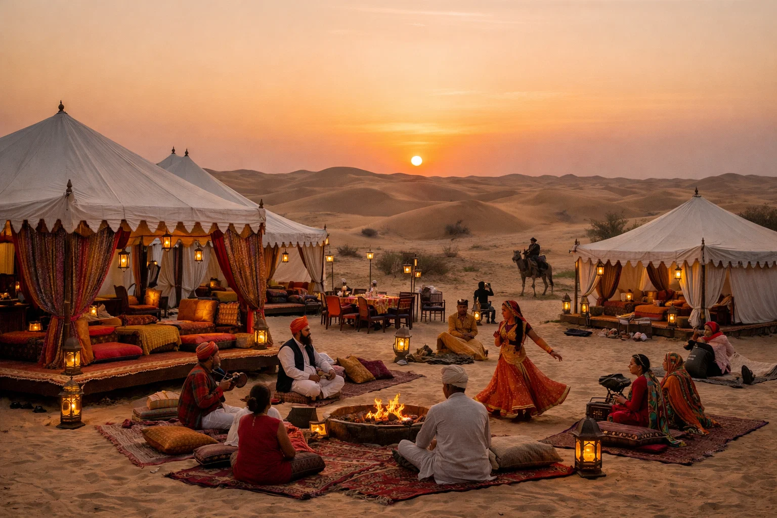 Desert Camps Near Sam Sand Dunes