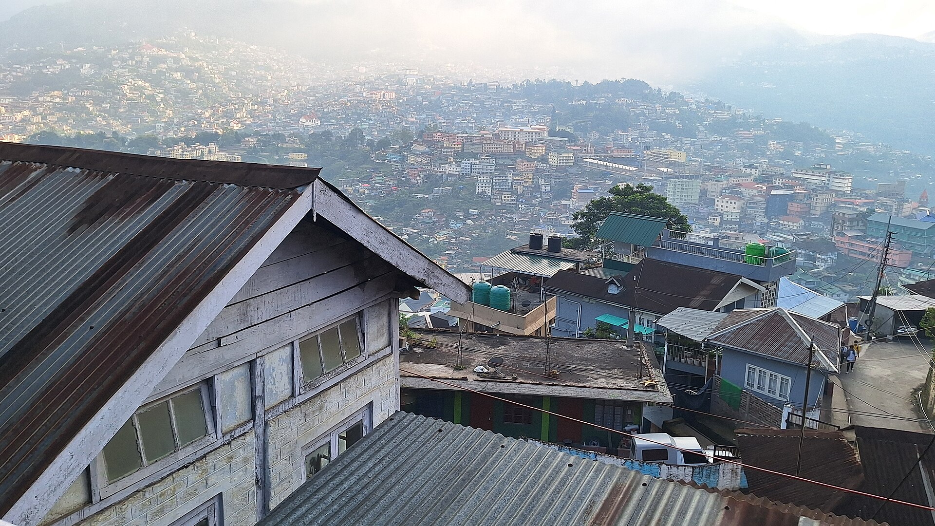 Kohima seen from Bara Basti