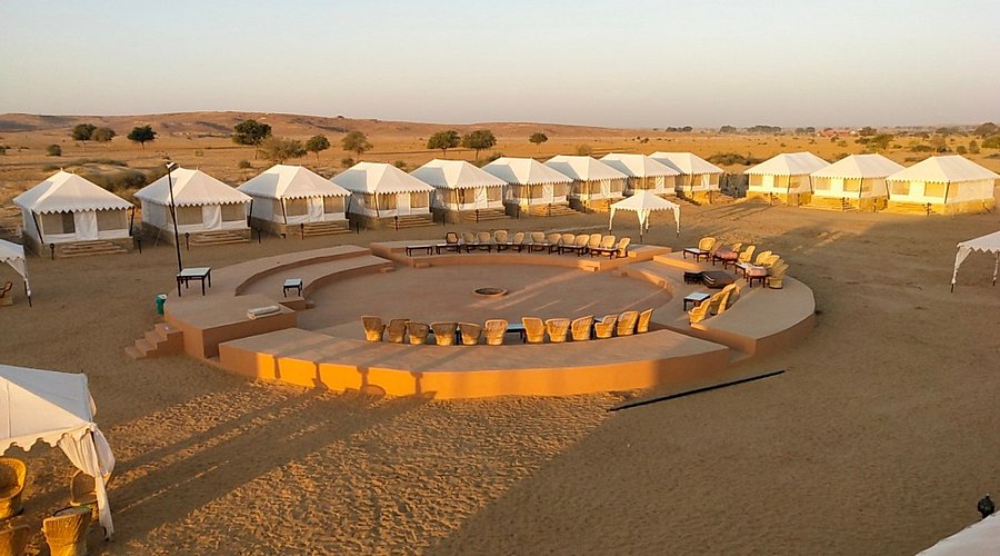 Luxury tent at Adhvanta Desert Camp, Jaisalmer