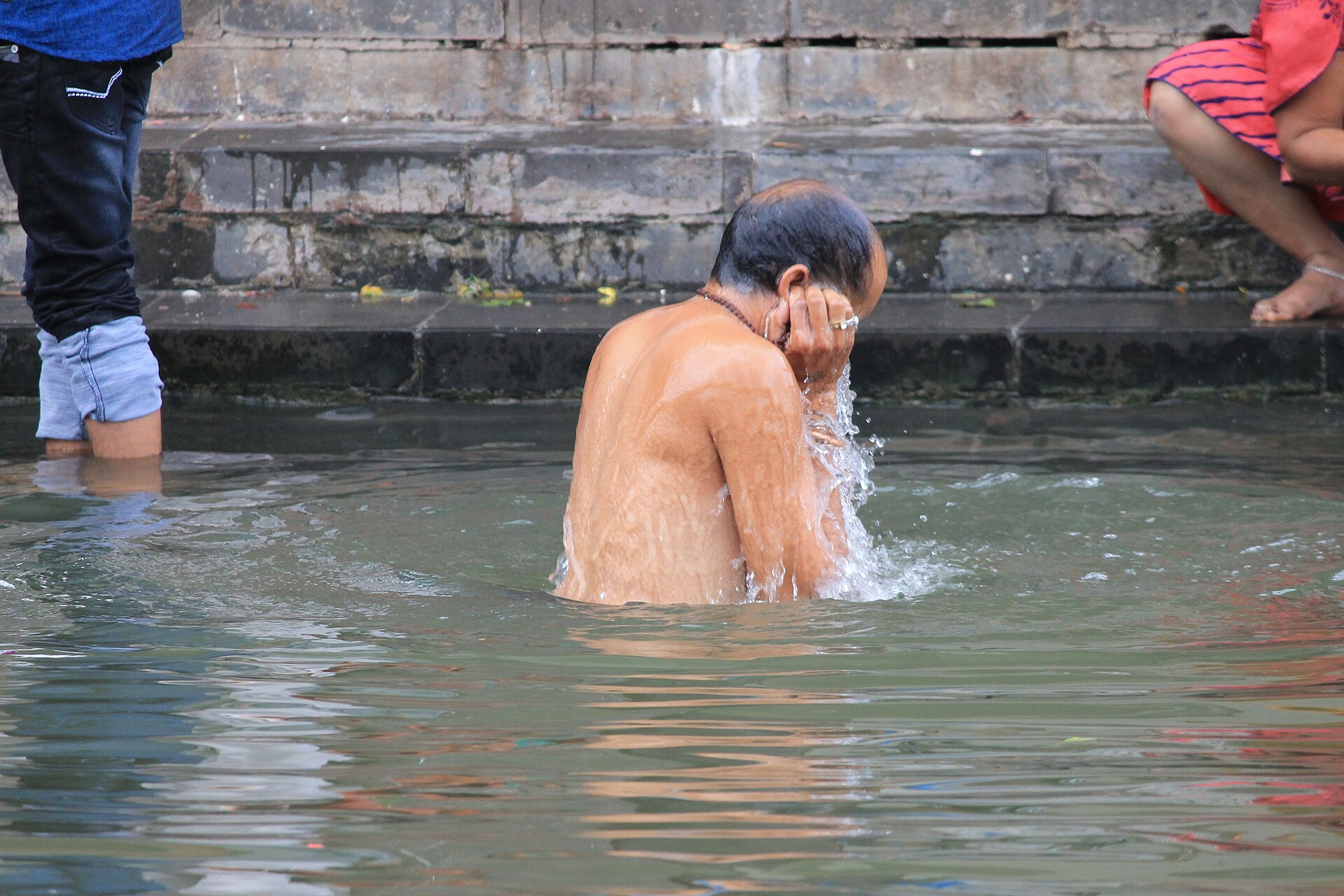 A holy dip in the Godavari