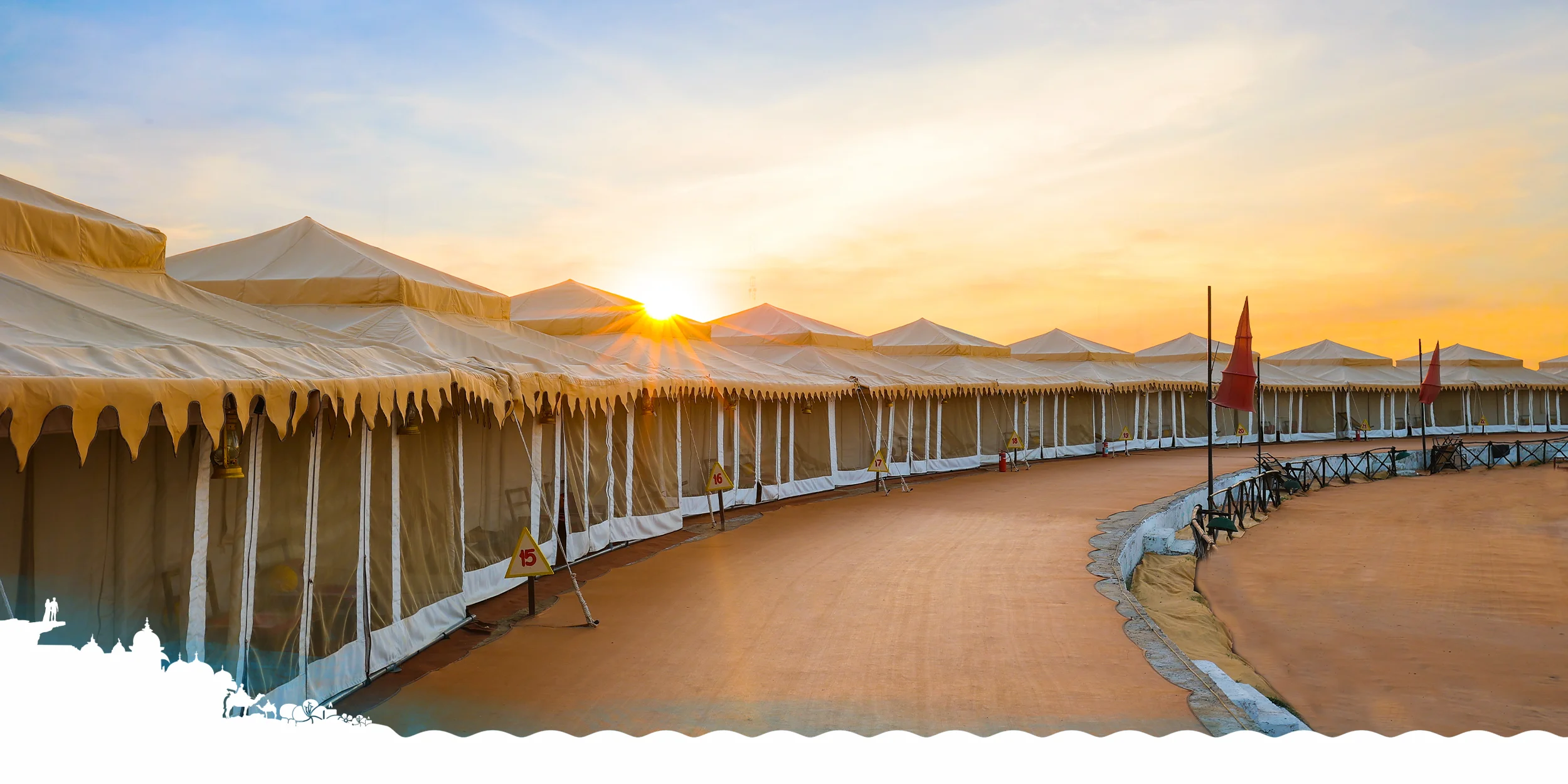 Tented accommodation at Rann Utsav