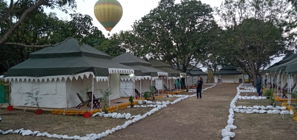 Wedding guest tent accommodation