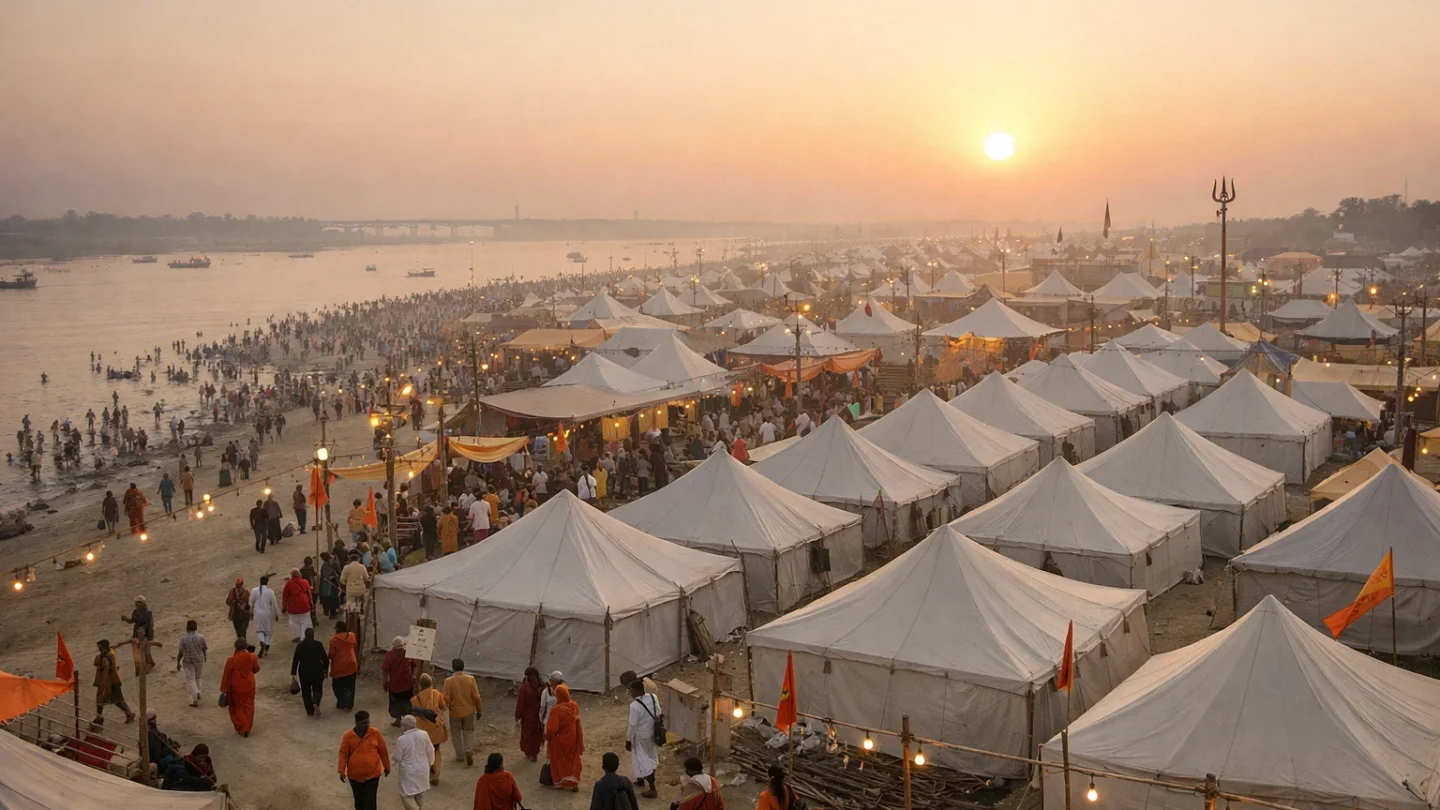 Kumbh Mela camp