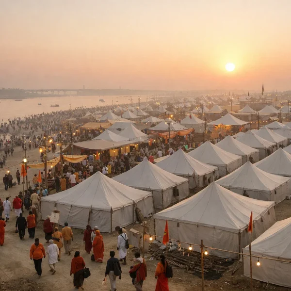 Kumbh Mela camp