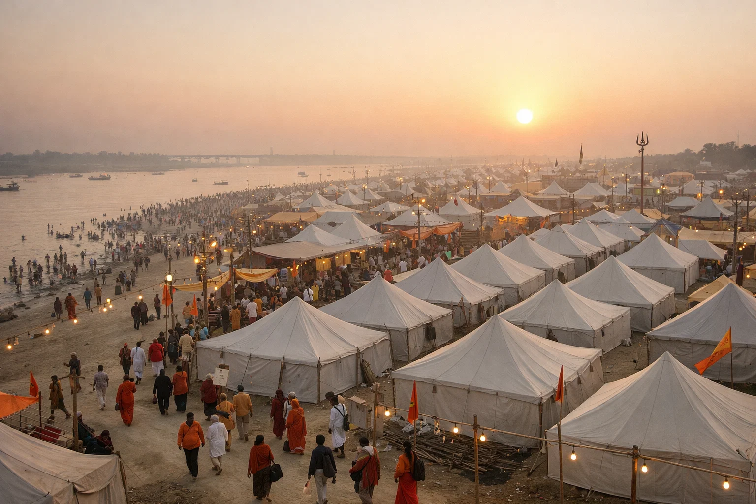 Kumbh Mela camp