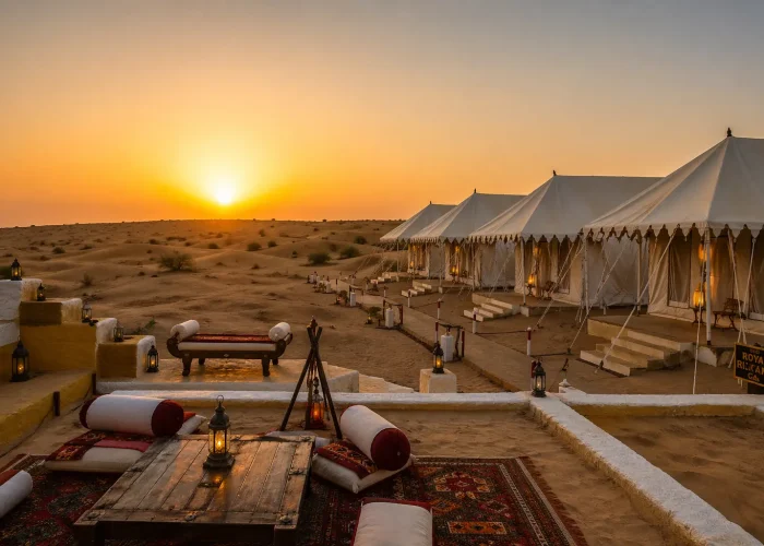 Best luxury camp in Jaisalmer — Adhvanta India at Sam Sand Dunes
